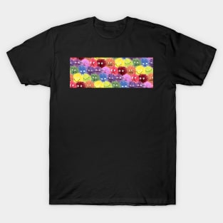 Fluffy Rainbow Monster Faces T-Shirt